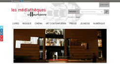 Desktop Screenshot of cataloguebm.villeurbanne.fr