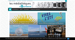 Desktop Screenshot of mediatheques.villeurbanne.fr