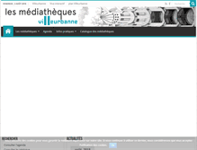 Tablet Screenshot of mediatheques.villeurbanne.fr